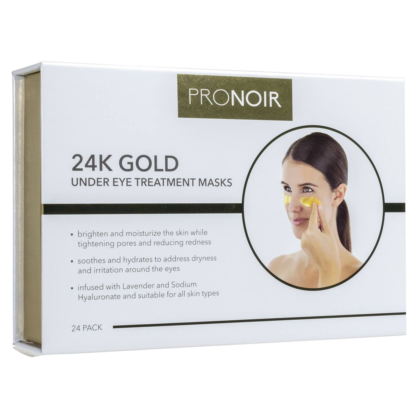 Luxurious 24K Gold Under Eye Treatment Masks - 24 Pairs