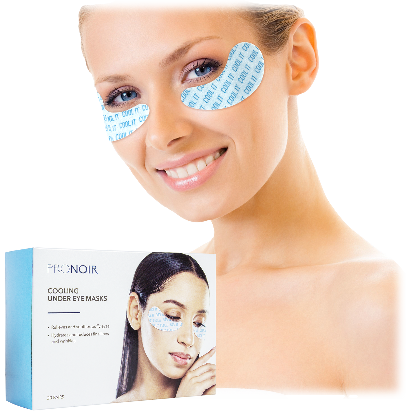 Cooling Under Eye Masks 20 Pairs ProNoir